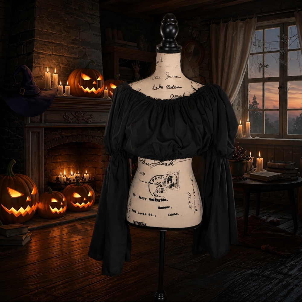 Elegant Black Off-Shoulder Top